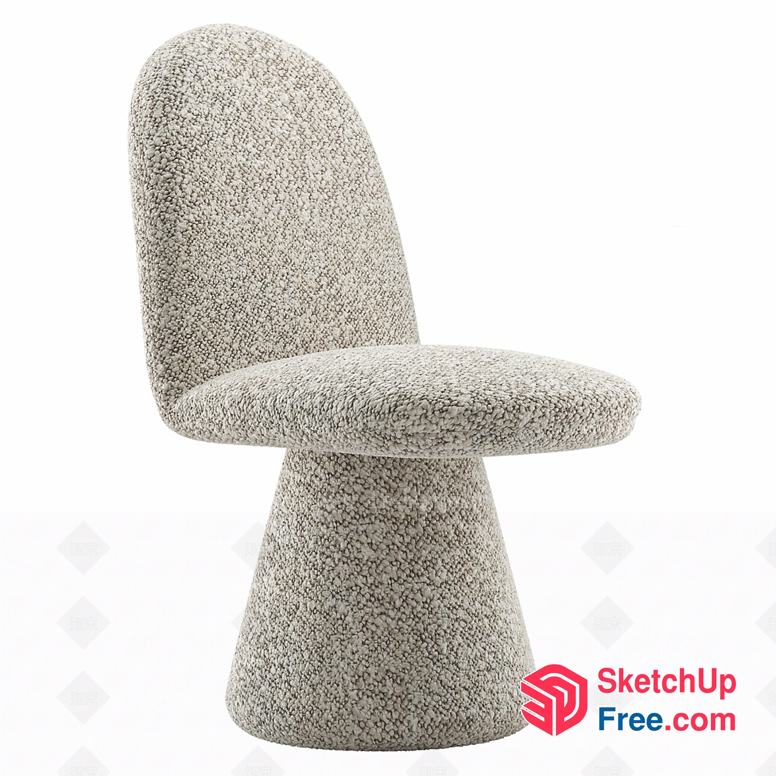 Stylish Modern Chair With Unique Design 3D SketchUp File