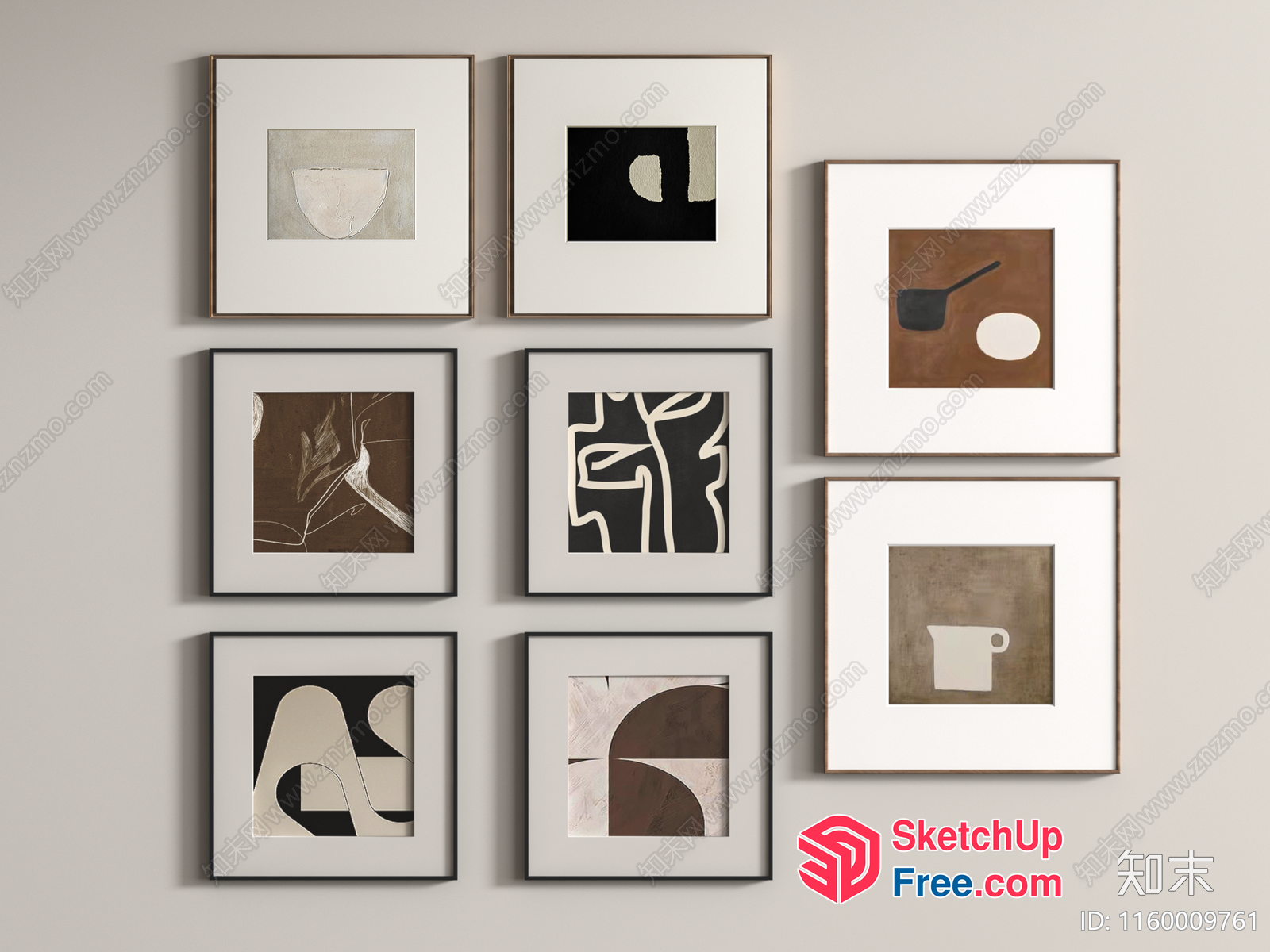 Minimalist Artwork Collection 3D SketchUp File
