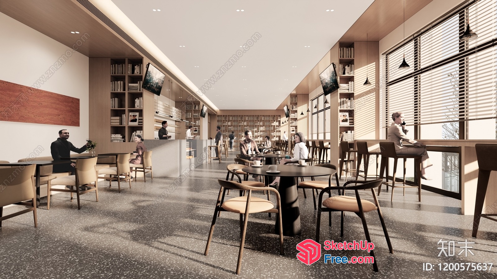 Modern Minimalist Interior Design With Natural Wood Accents 3D SketchUp File