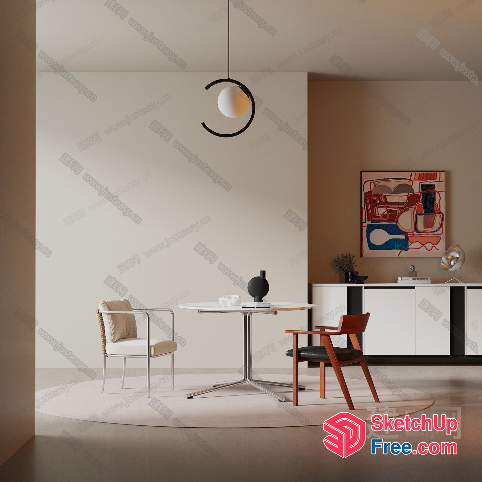 Minimalist Modern Home Decor Interior Design 3D SketchUp File