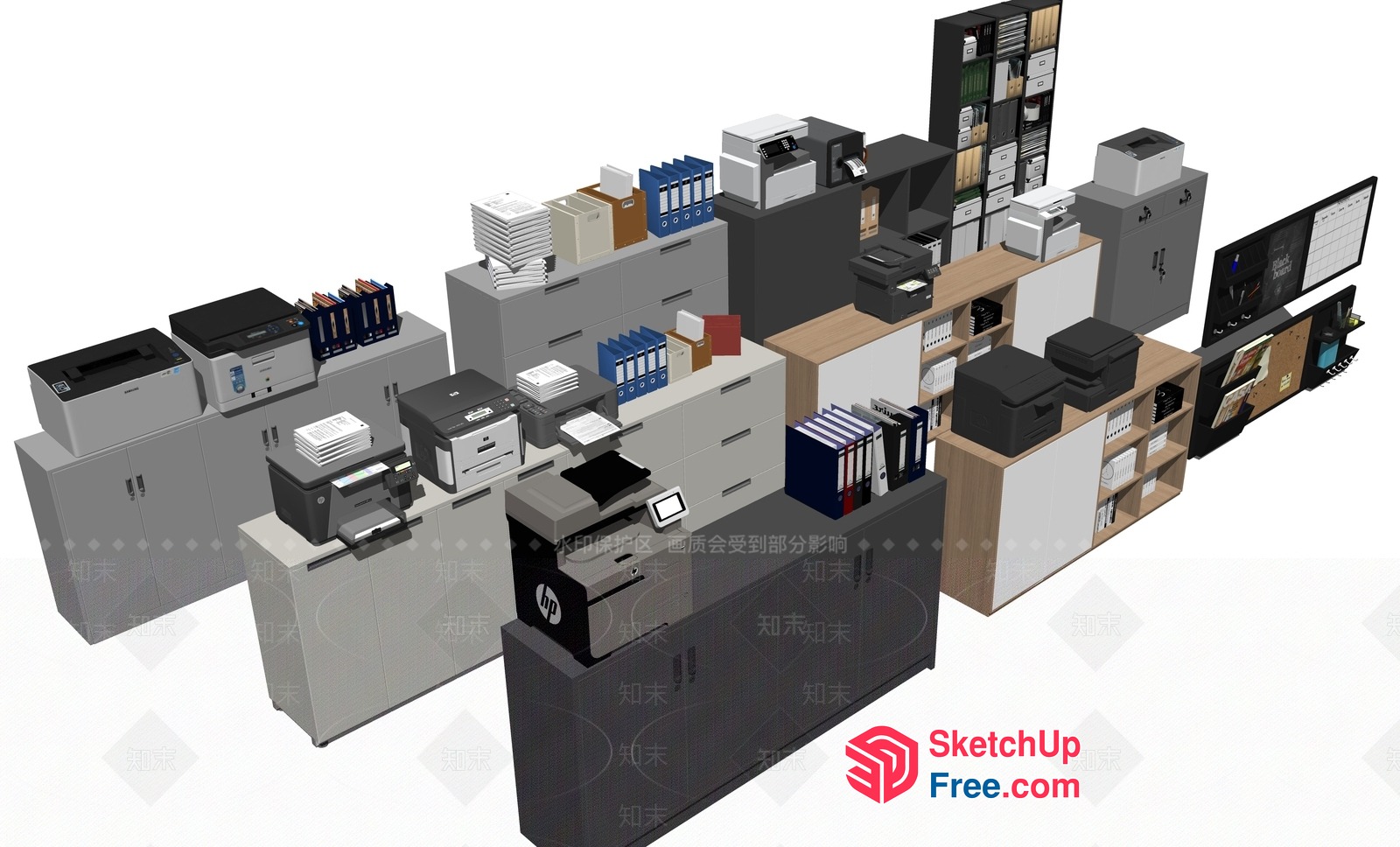 Modern Office Furniture Collection 3D SketchUp File