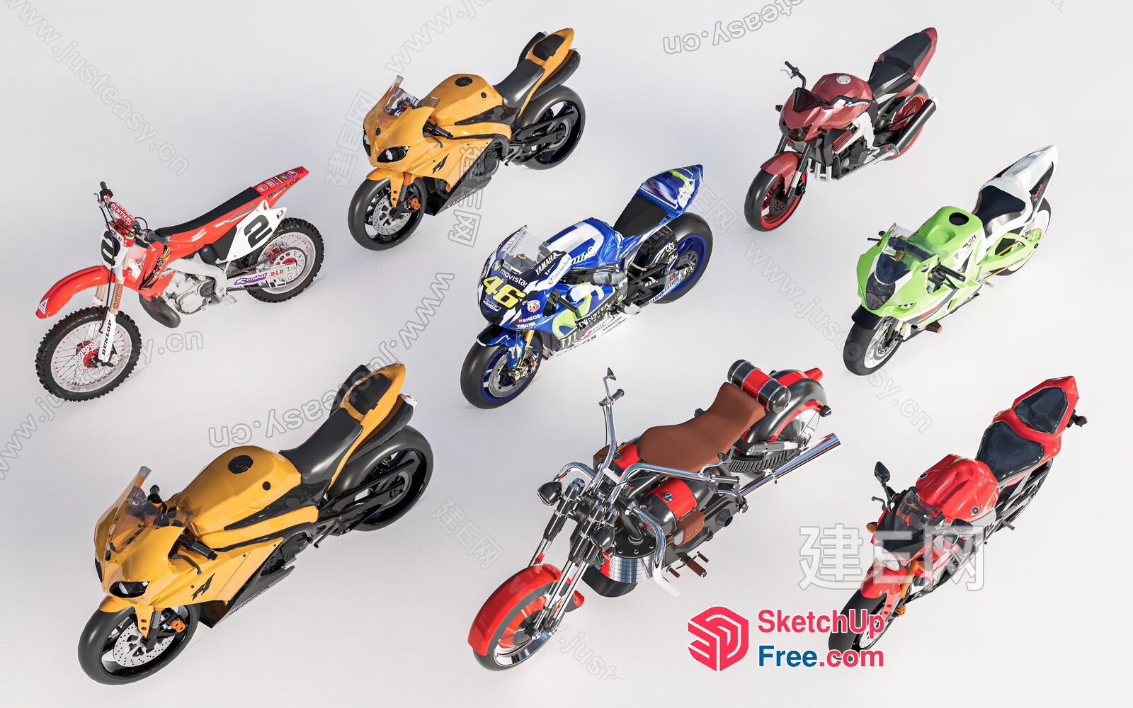 Motorcycle Collection 3D SketchUp File