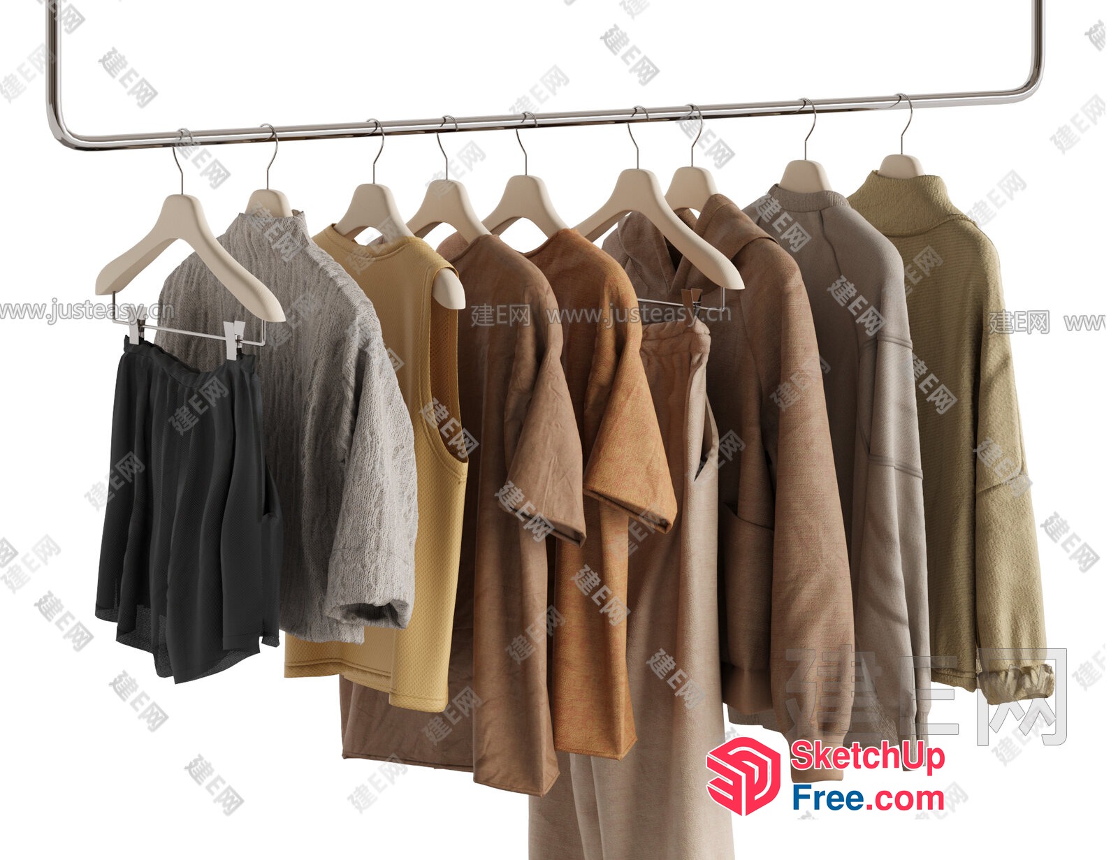 Casual Clothing Collection 3D SketchUp File