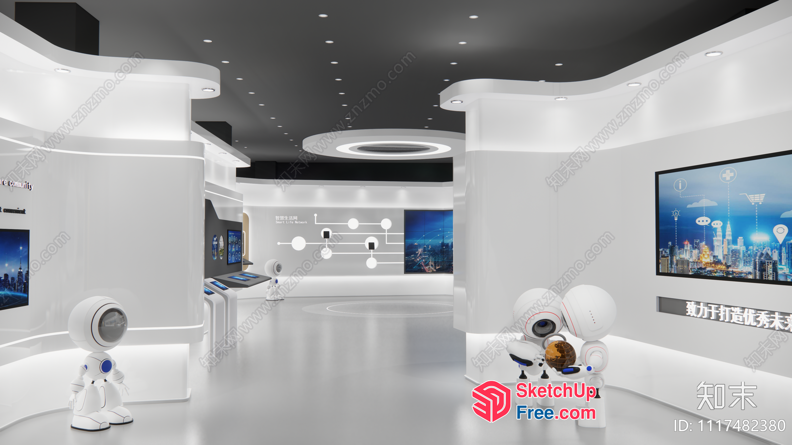 Futuristic Space-Themed Interior 3D SketchUp File