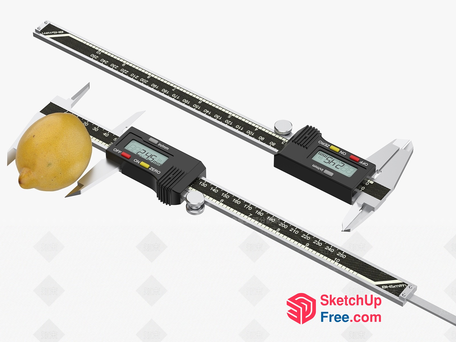 Digital Calipers For Precise Measurement 3D SketchUp File