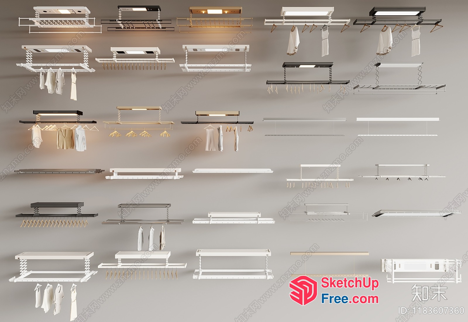 Modern And Sleek Lighting And Shelving 3D SketchUp File