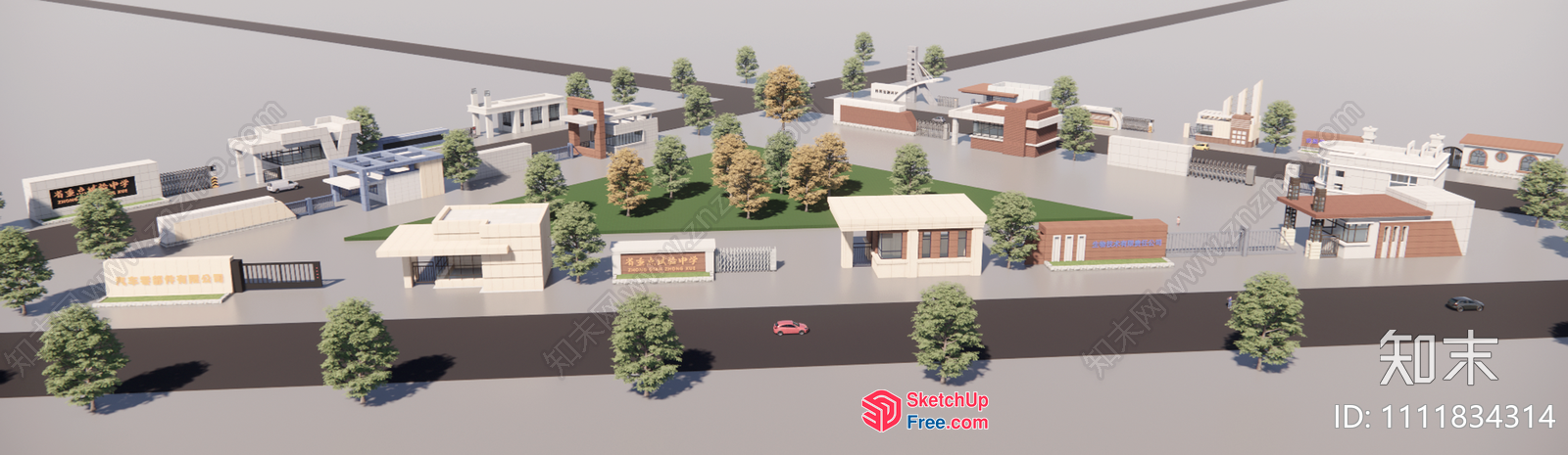 Modern 3D Residential Buildings Exterior 3D SketchUp File