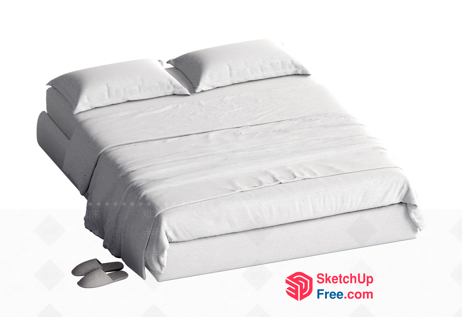 Minimalist Bed Decor 3D SketchUp File