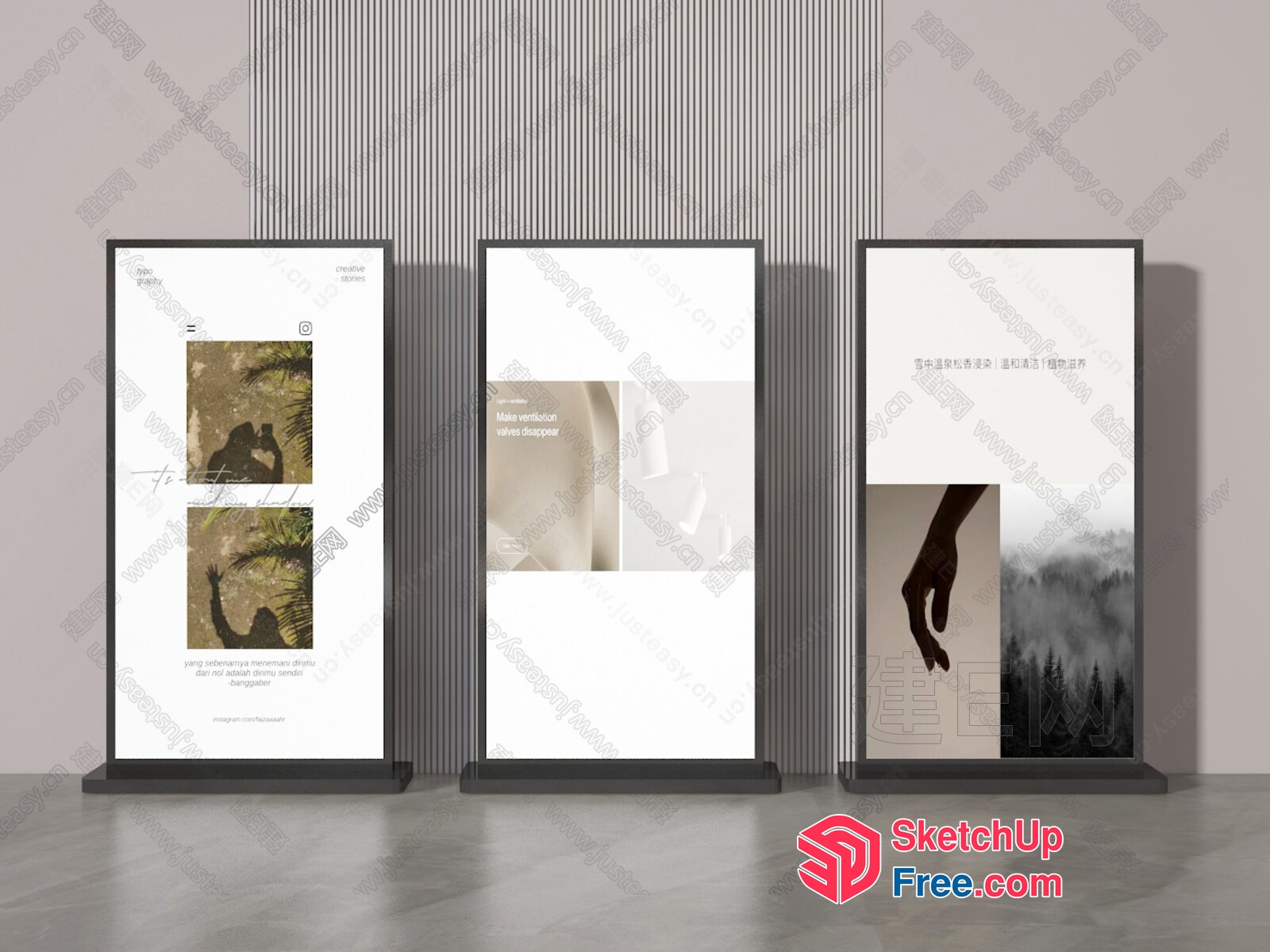 Minimalist Modern Interior Design Showcase 3D SketchUp File