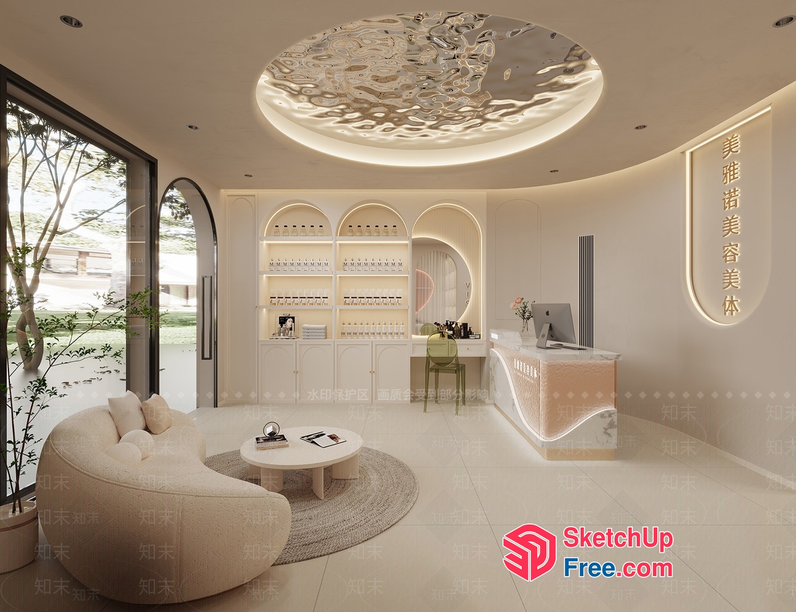 Modern Luxury Spa Interior 3D SketchUp File