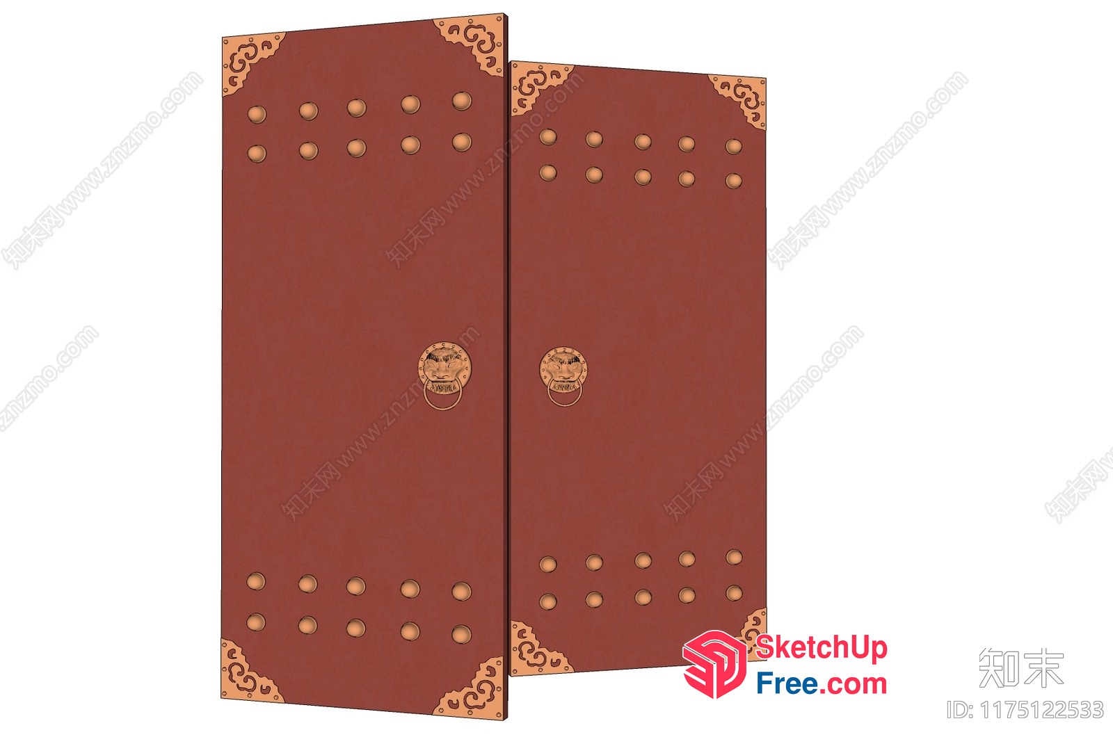 Two Rectangular Panels With Decorative Designs 3D SketchUp File
