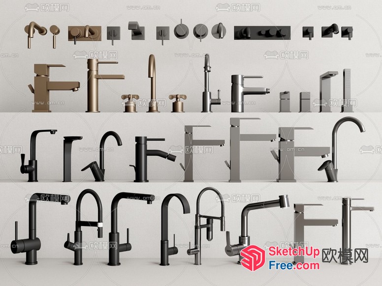 Faucet Collection 3D SketchUp File