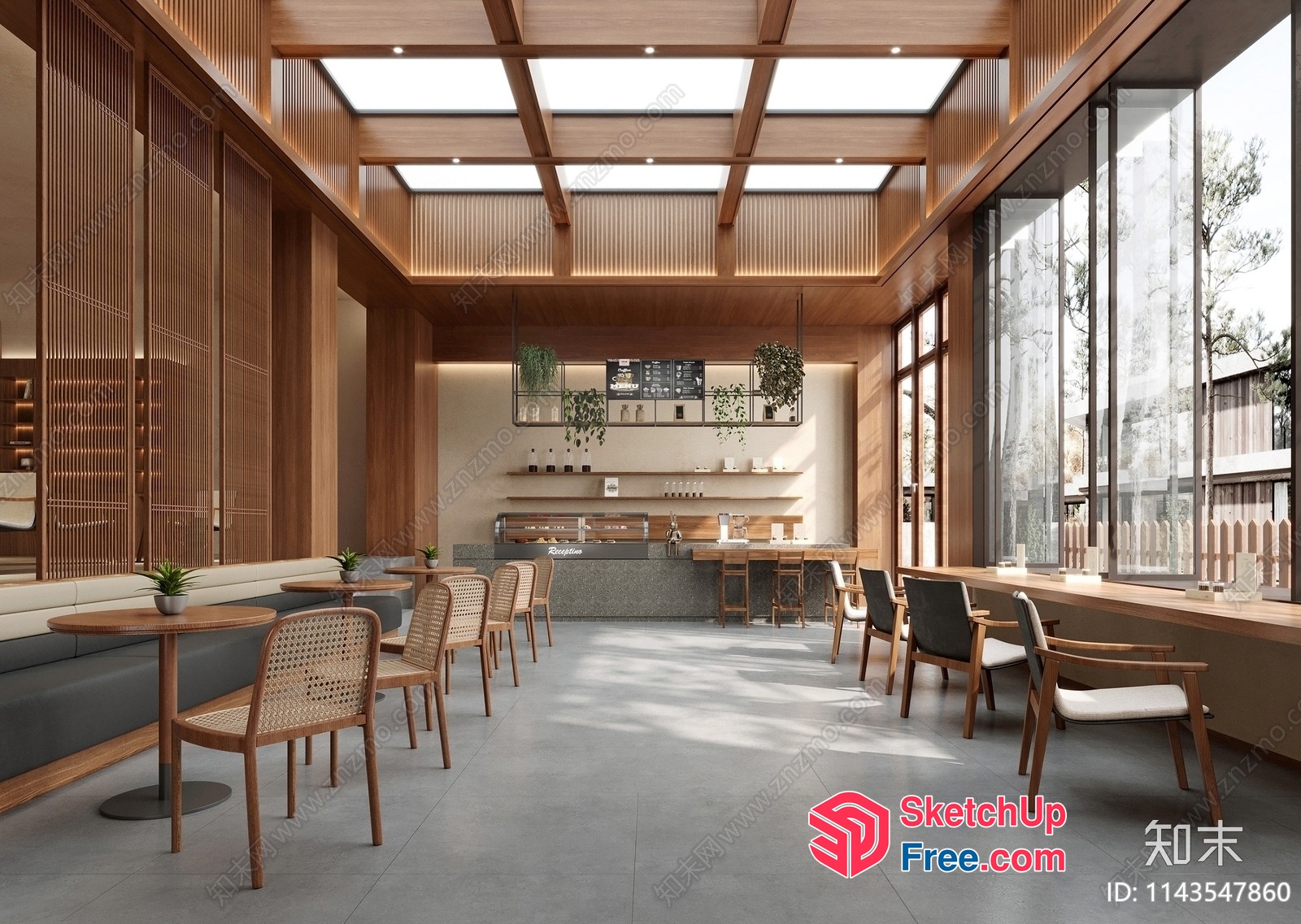 Modern And Elegant Restaurant Interior Design 3D SketchUp File