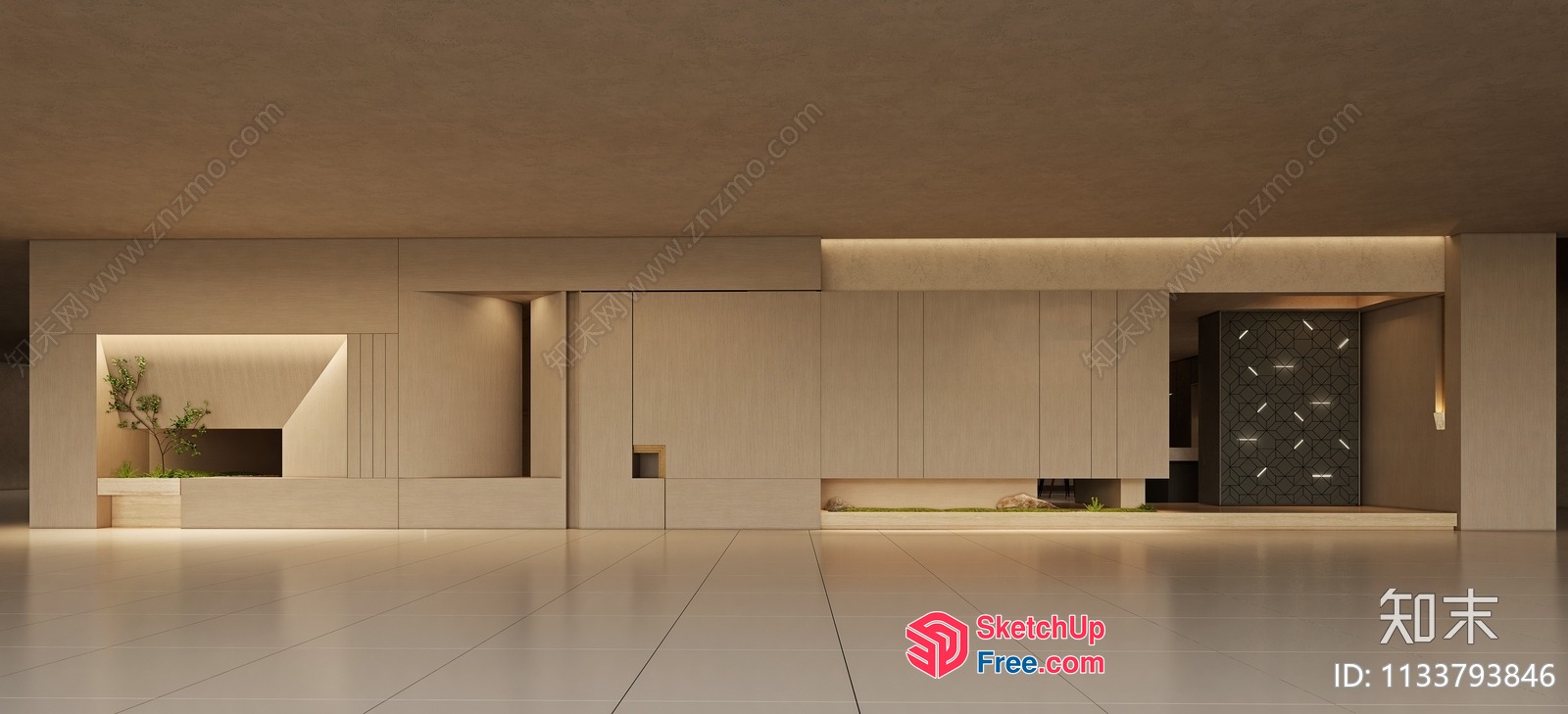 Minimalist Modern Interior Design 3D SketchUp File