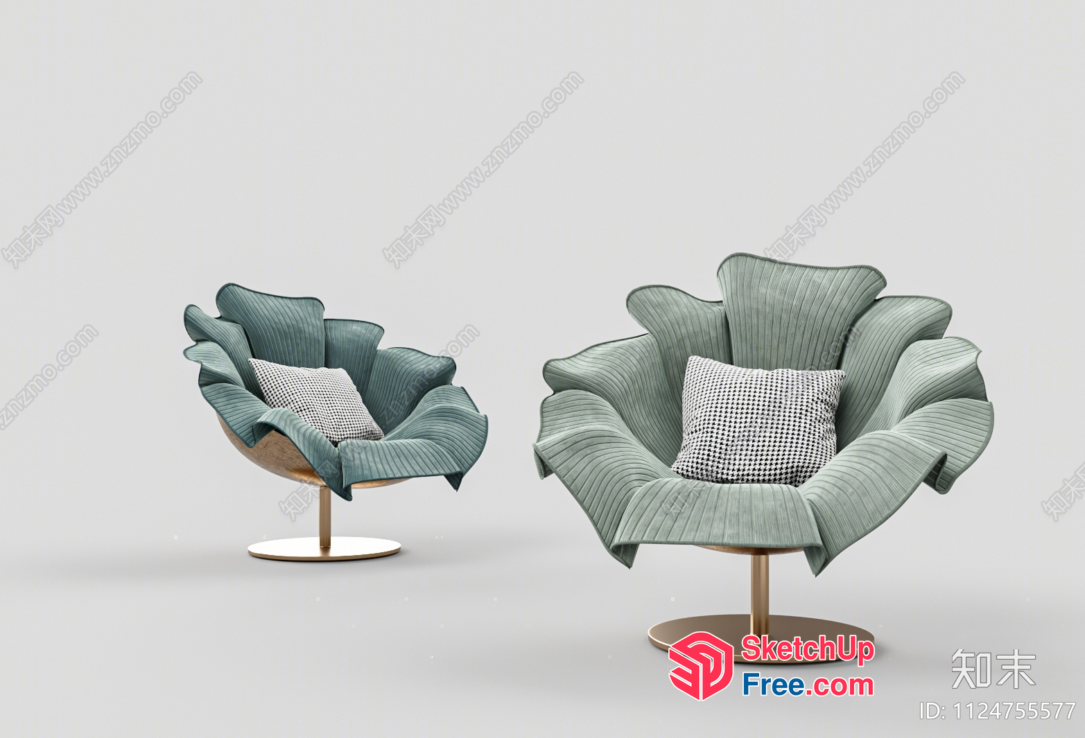 Luxurious And Elegant Seating Area 3D SketchUp File