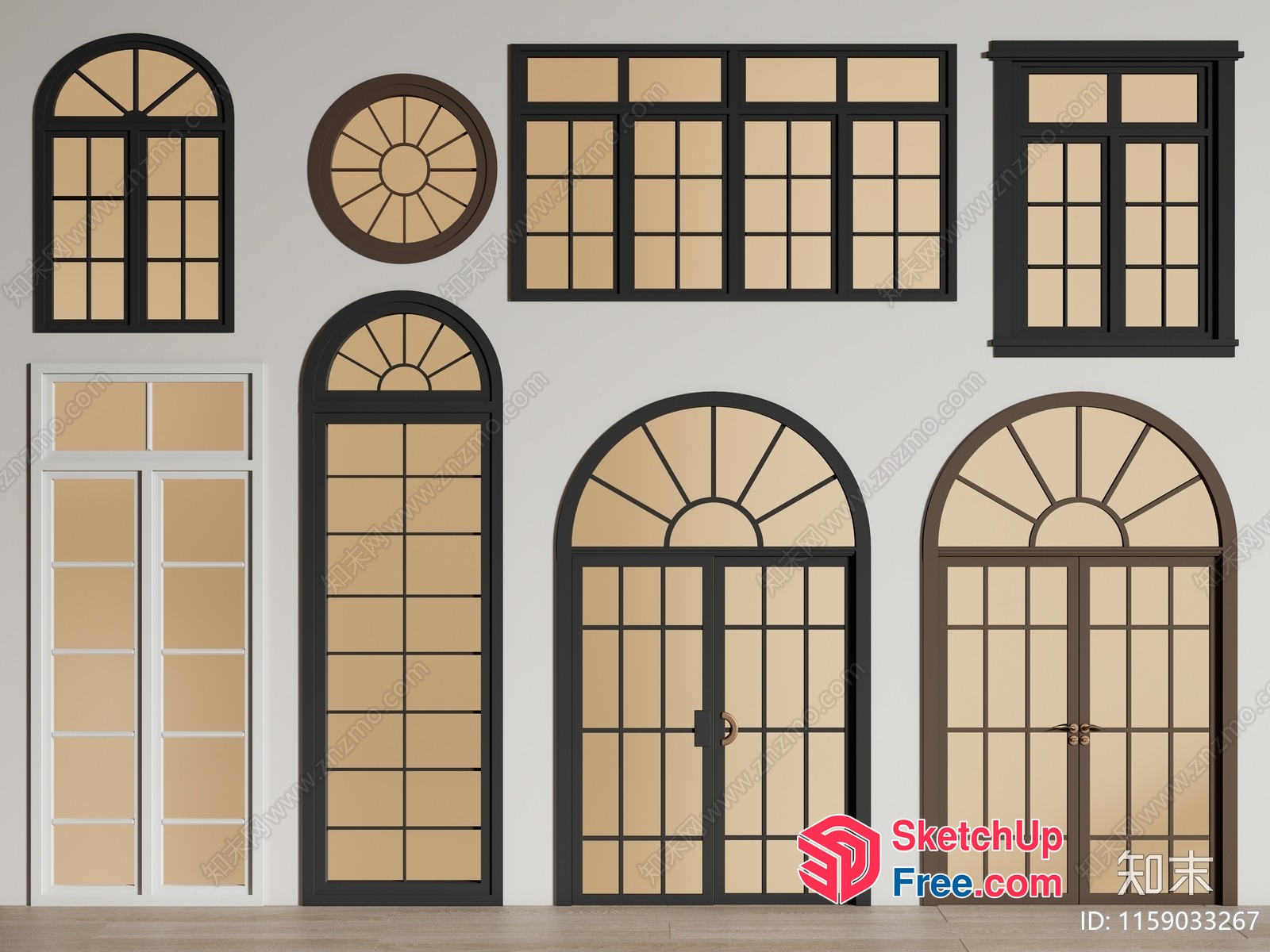 Elegant Windows And Doors Collection 3D SketchUp File