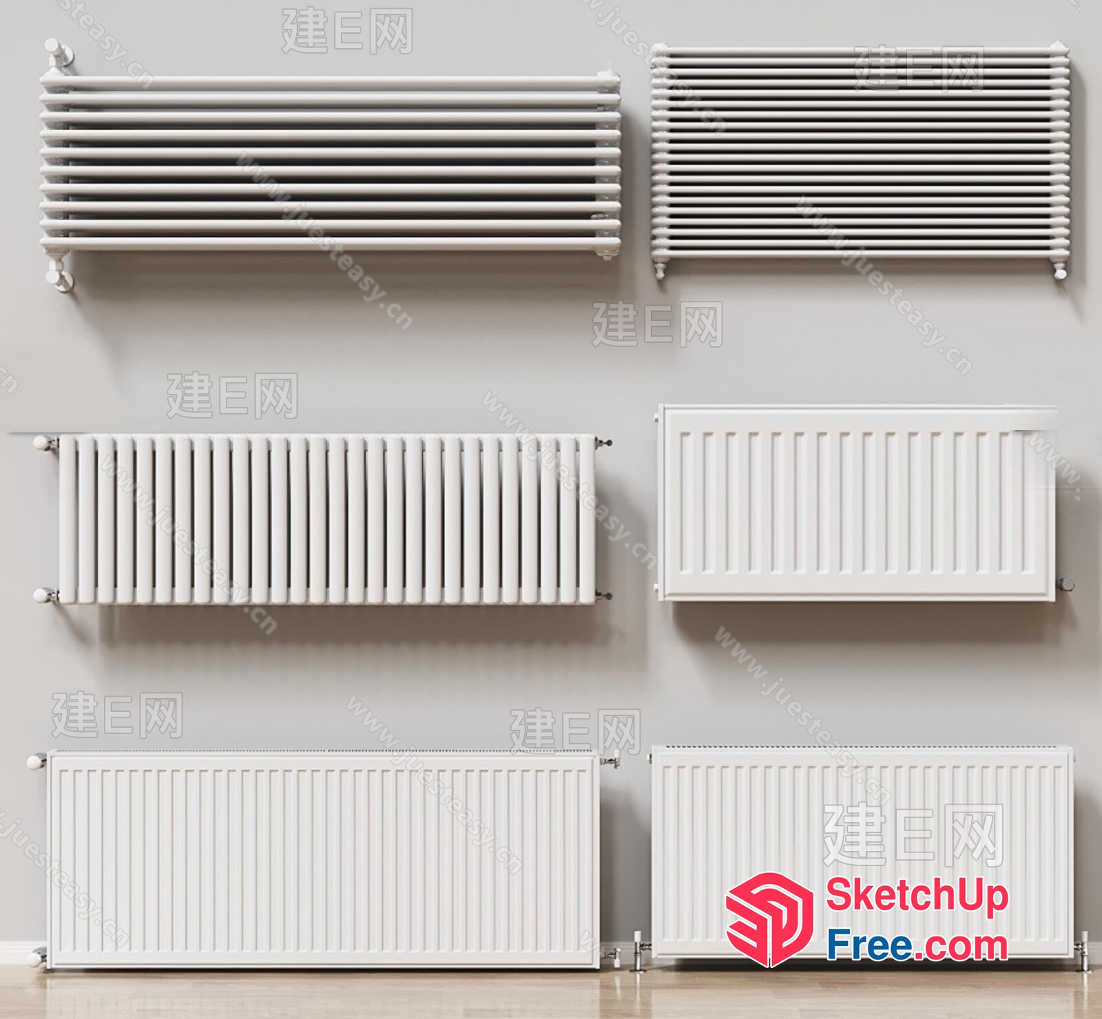 Radiator Heater Collection 3D SketchUp File