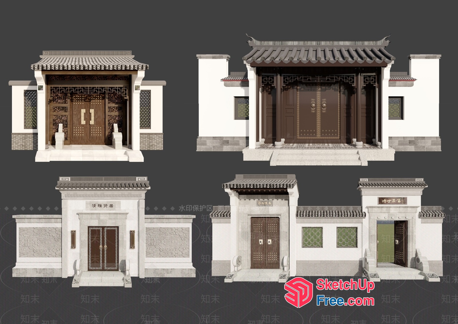 Traditional Asian Architecture 3D SketchUp File