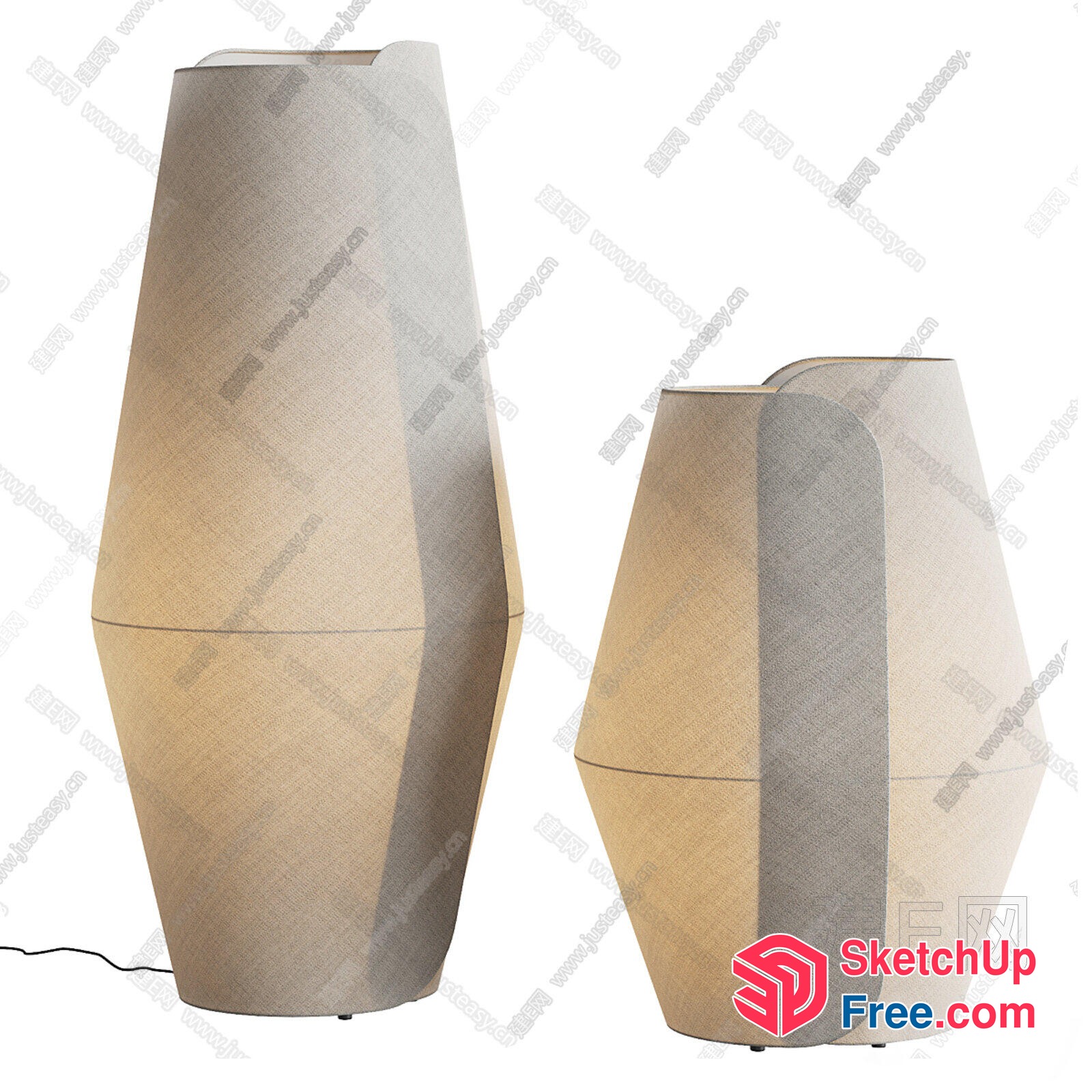 Tall And Short Decorative Vases 3D SketchUp File