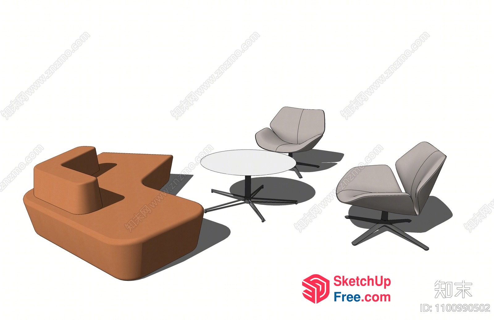 Modern Minimalist Furniture Set 3D SketchUp File