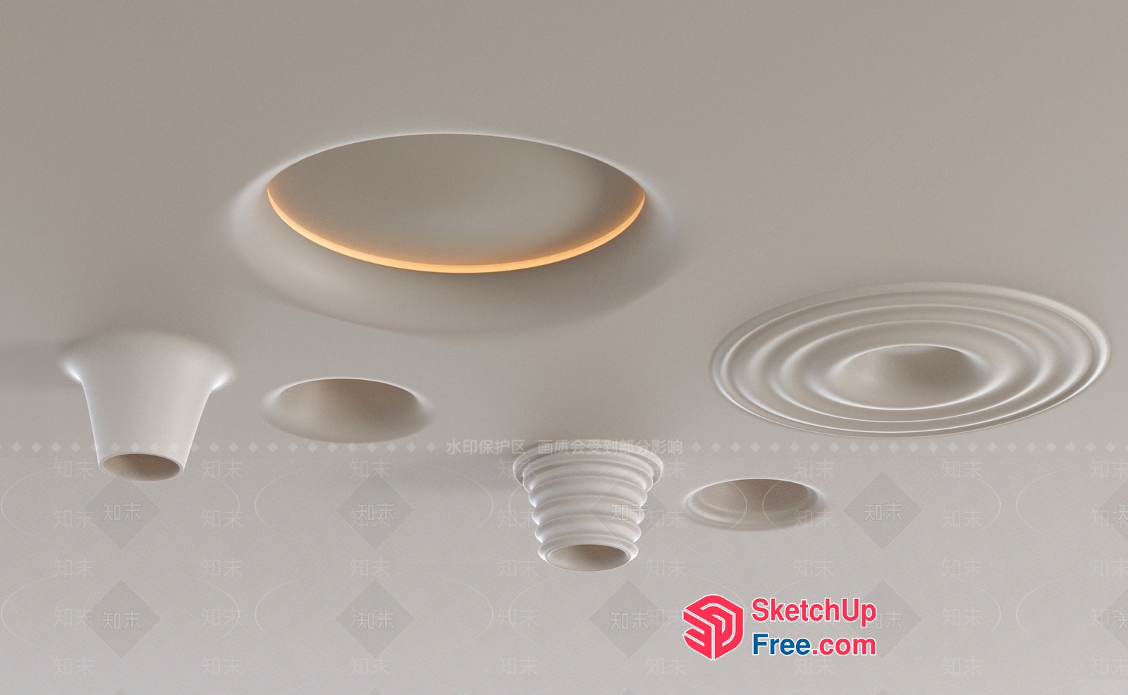 Ceiling Decorative Elements 3D SketchUp File