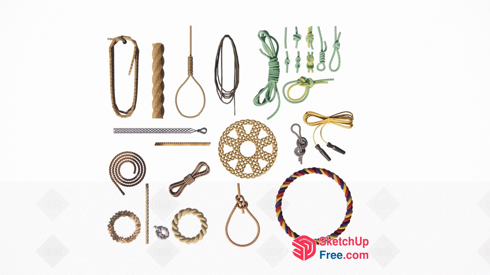 Various Nooses And Knots 3D SketchUp File
