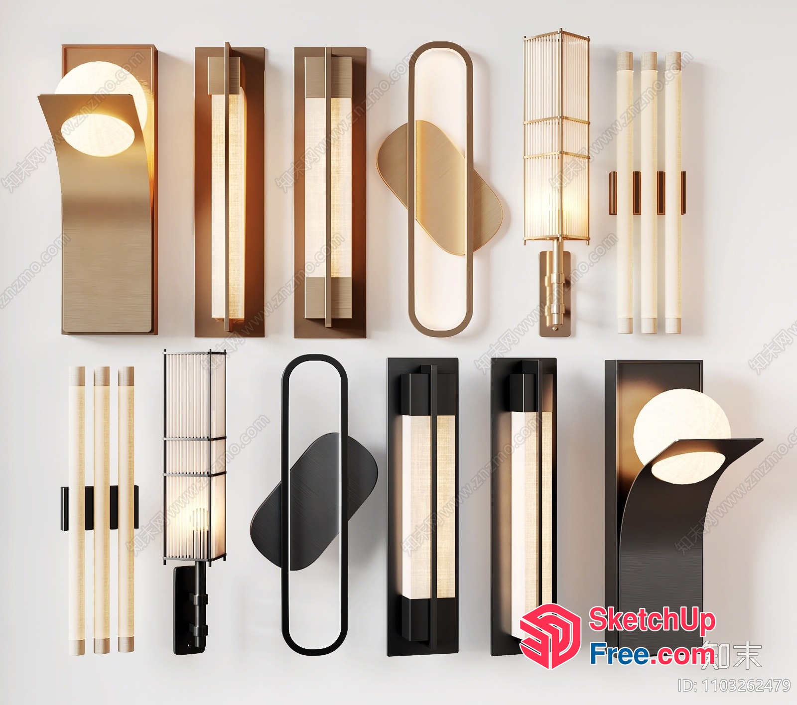 Modern Lighting Fixtures 3D SketchUp File