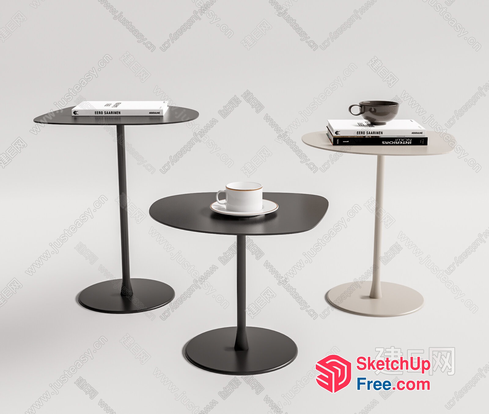 Minimalist Coffee Table Set 3D SketchUp File