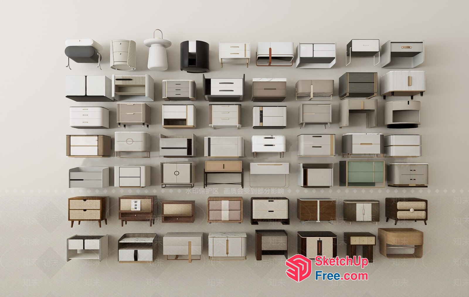 Mid-Century Modern Furniture Collection 3D SketchUp File