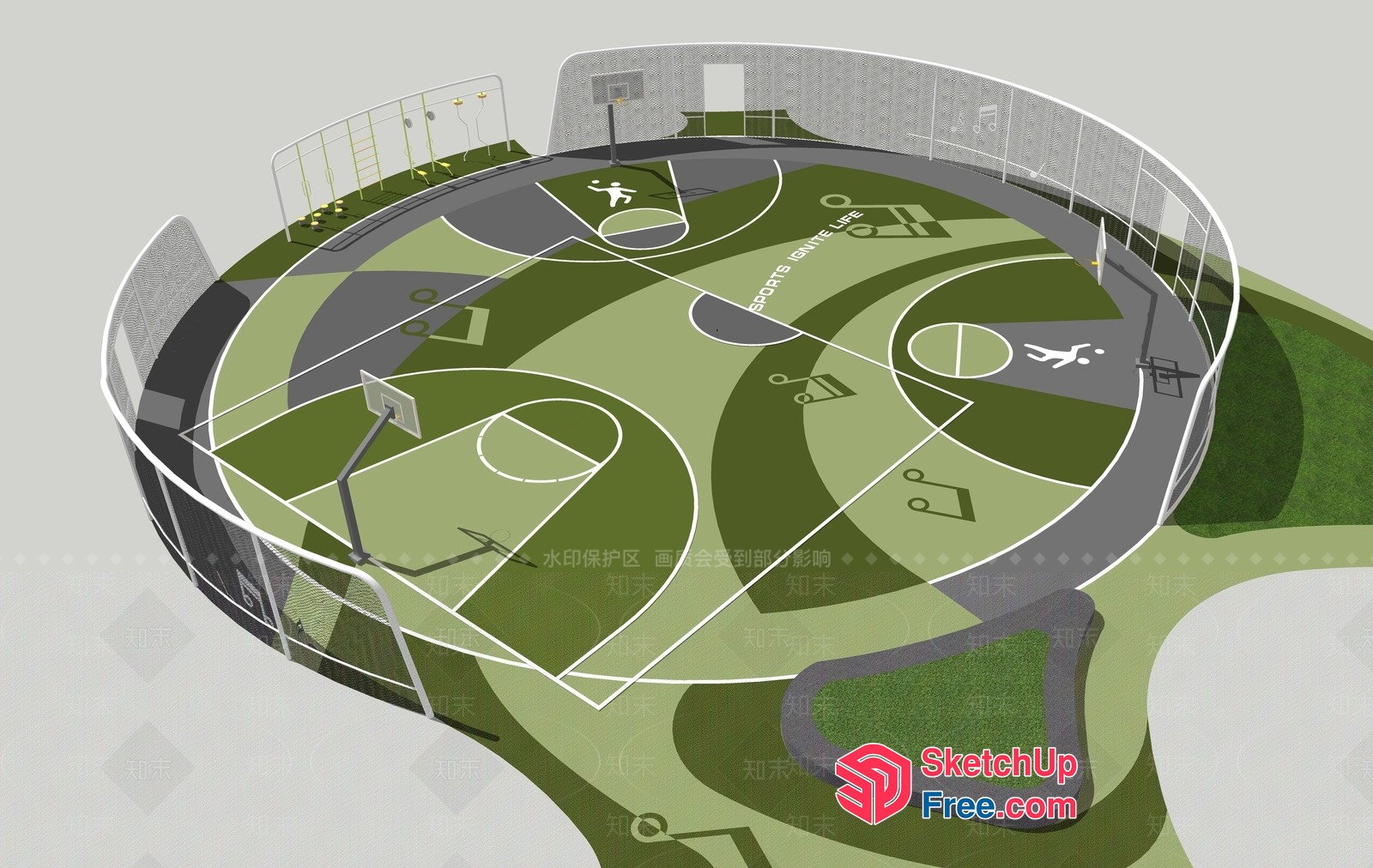 Sports And Leisure Facilities 3D SketchUp File