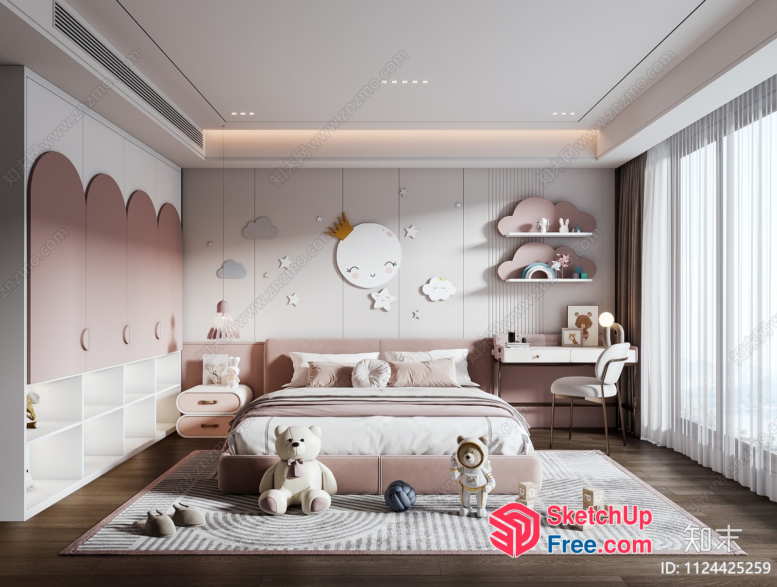 Cozy And Playful Kids' Bedroom 3D SketchUp File