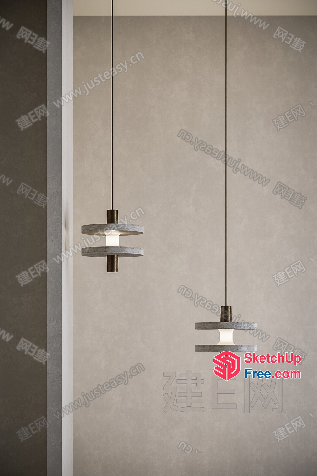 Minimalist Pendant Lights For Modern Interior Decor 3D SketchUp File