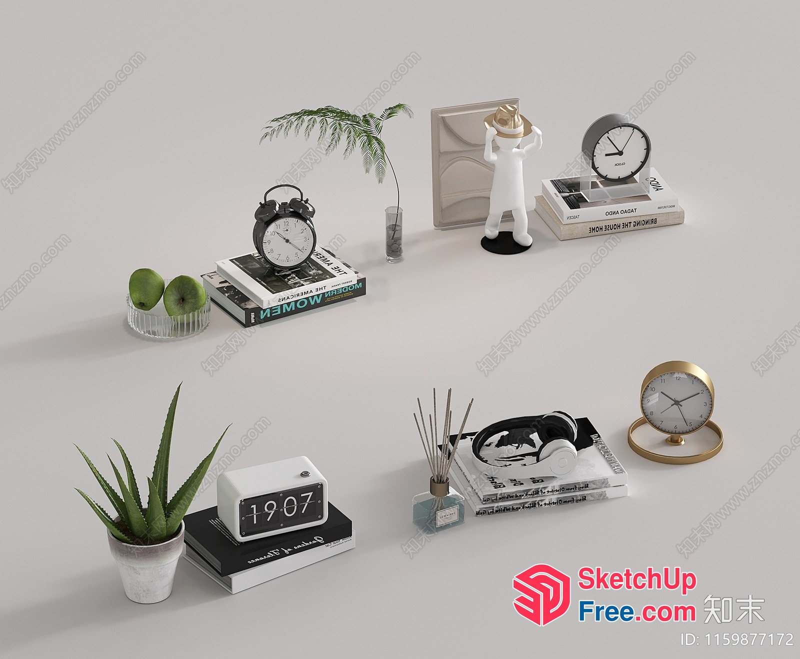 Minimalist Decorative Items And Accessories 3D SketchUp File