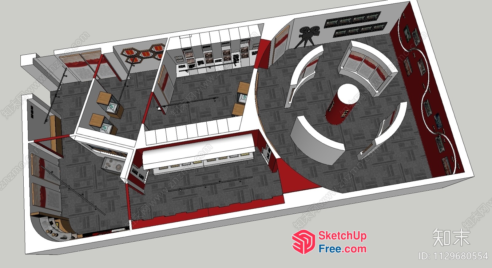 Modern Office Space With Sleek Architecture And Functional Layout 3D SketchUp File