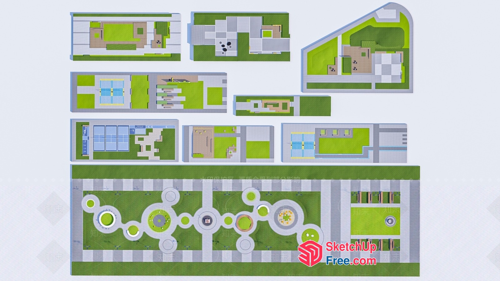 3D Exterior Villa Collection 3D SketchUp File