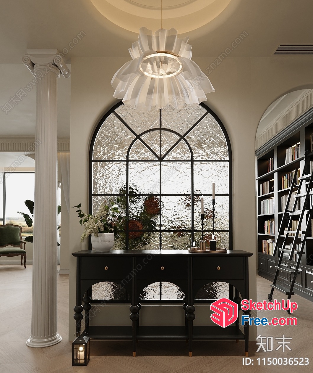 Elegant And Sophisticated Classic Interior Space 3D SketchUp File