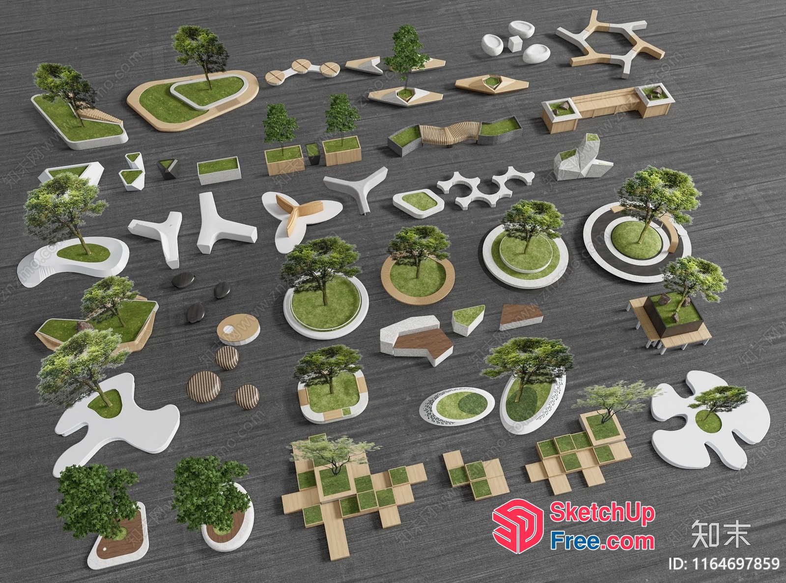 Modern Outdoor Furniture Collection 3D SketchUp File