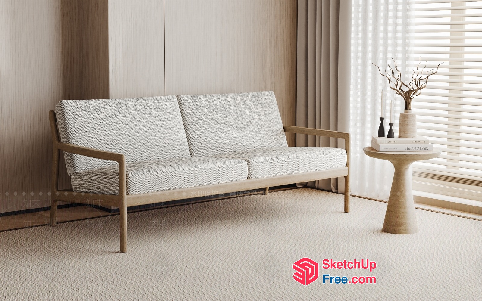 Minimalist Scandinavian Interior Design 3D SketchUp File