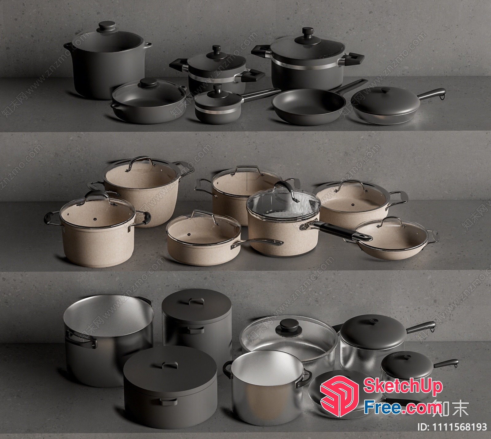 Kitchenware Set 3D SketchUp File