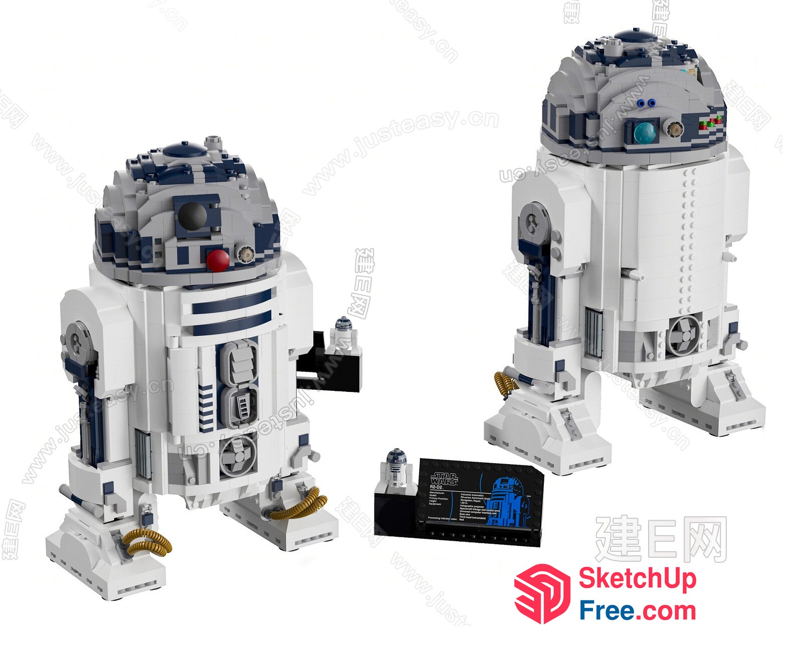 R2-D2 Star Wars Droid Model 3D SketchUp File