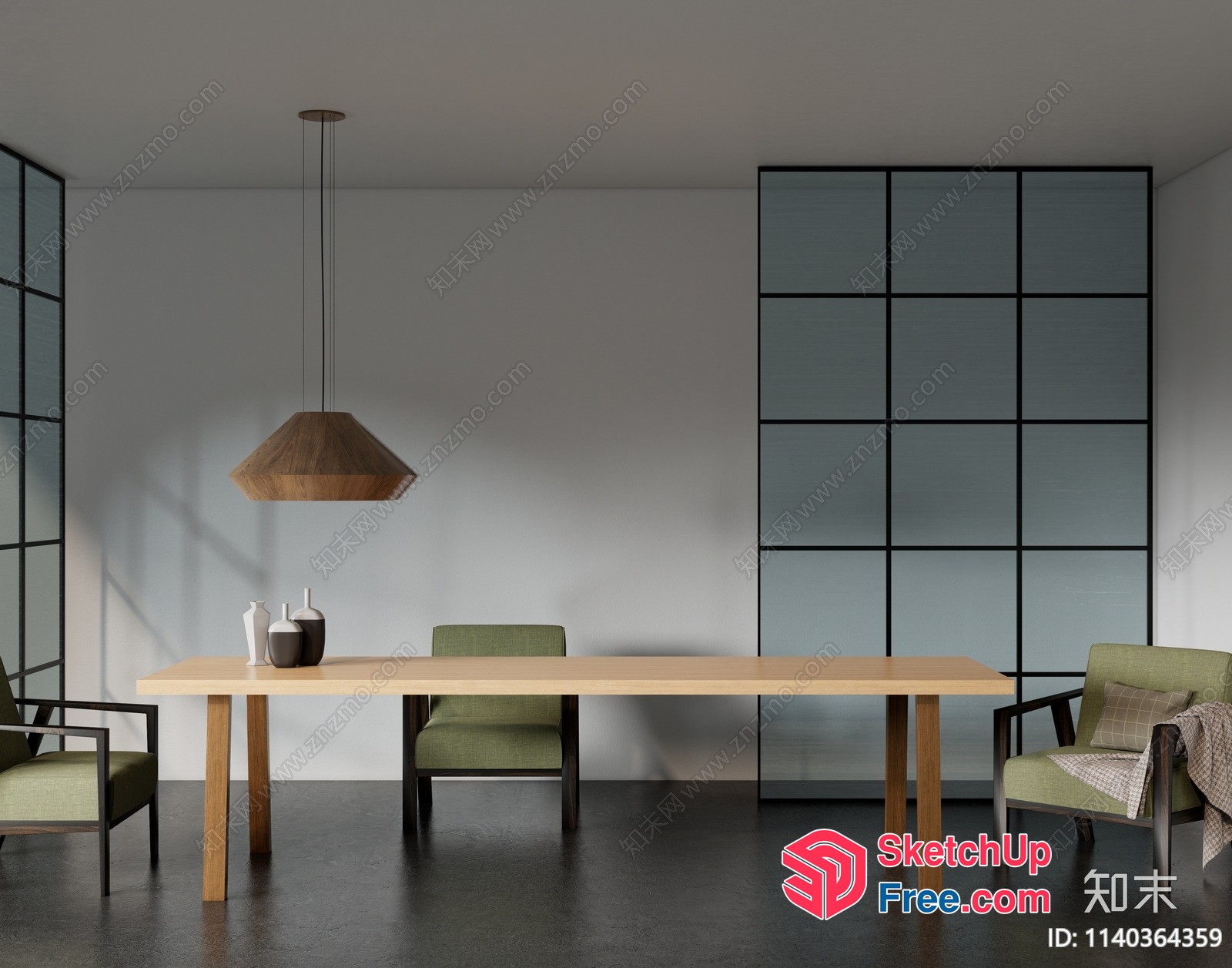 Minimalist Scandinavian Style Interior 3D SketchUp File