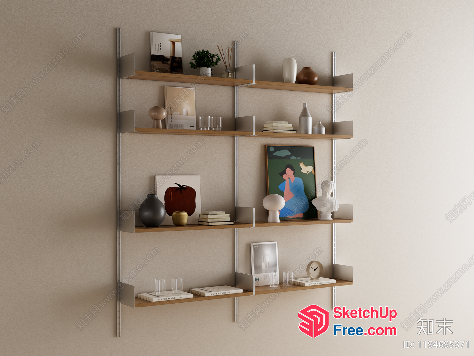 Decorative Shelf For Home And Office 3D SketchUp File