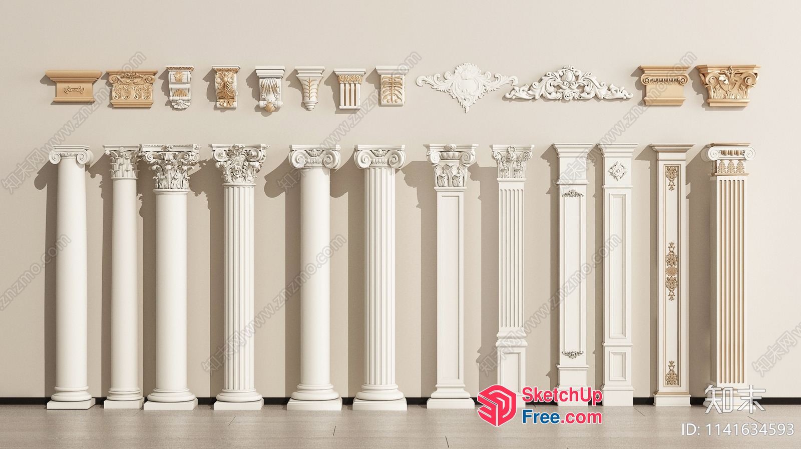 Classic Architectural Elements 3D SketchUp File