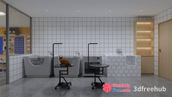 Modern Office Space With Sleek Furniture And Decor 3D SketchUp File