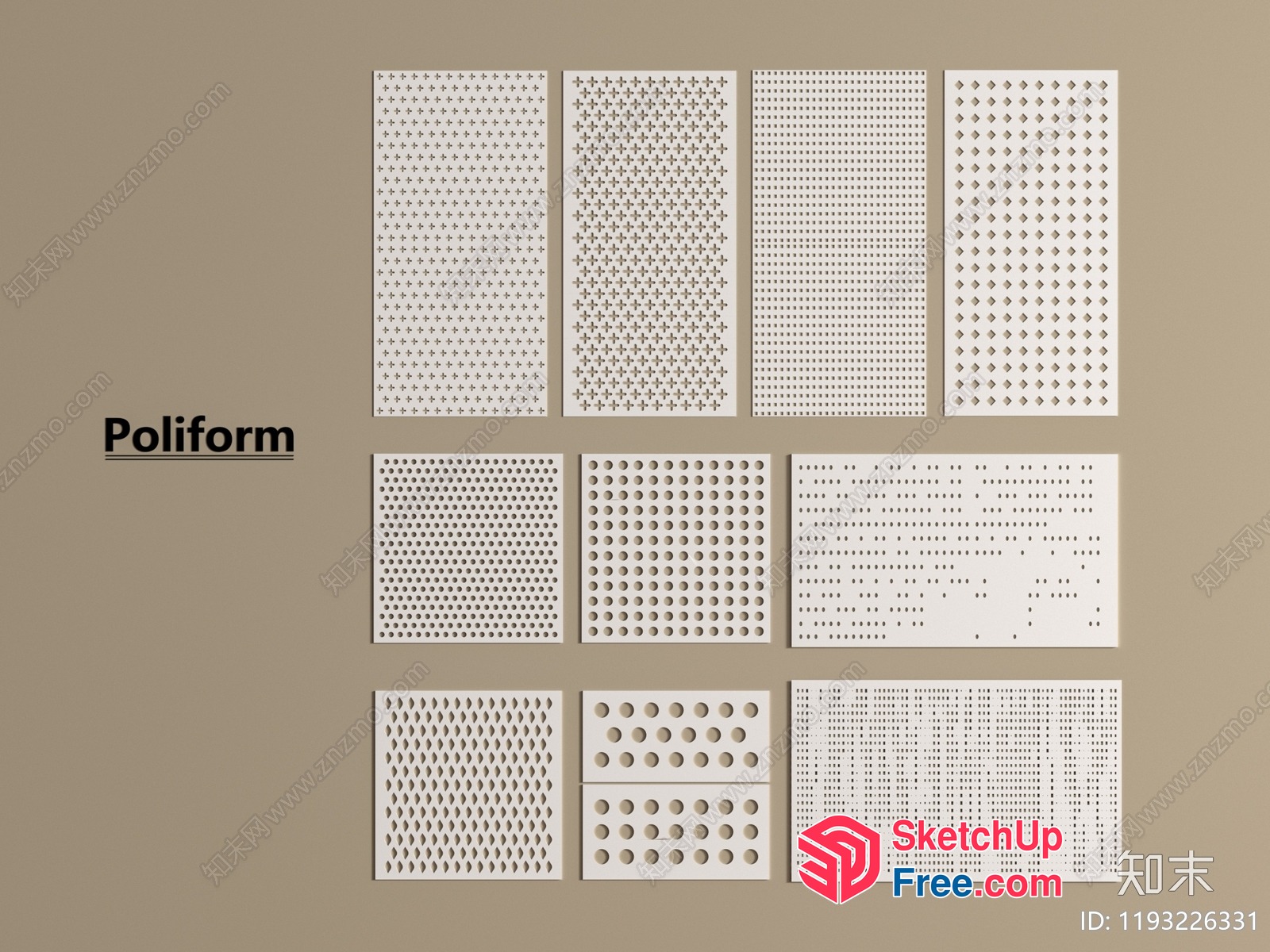Poliform Wall Decorations 3D SketchUp File