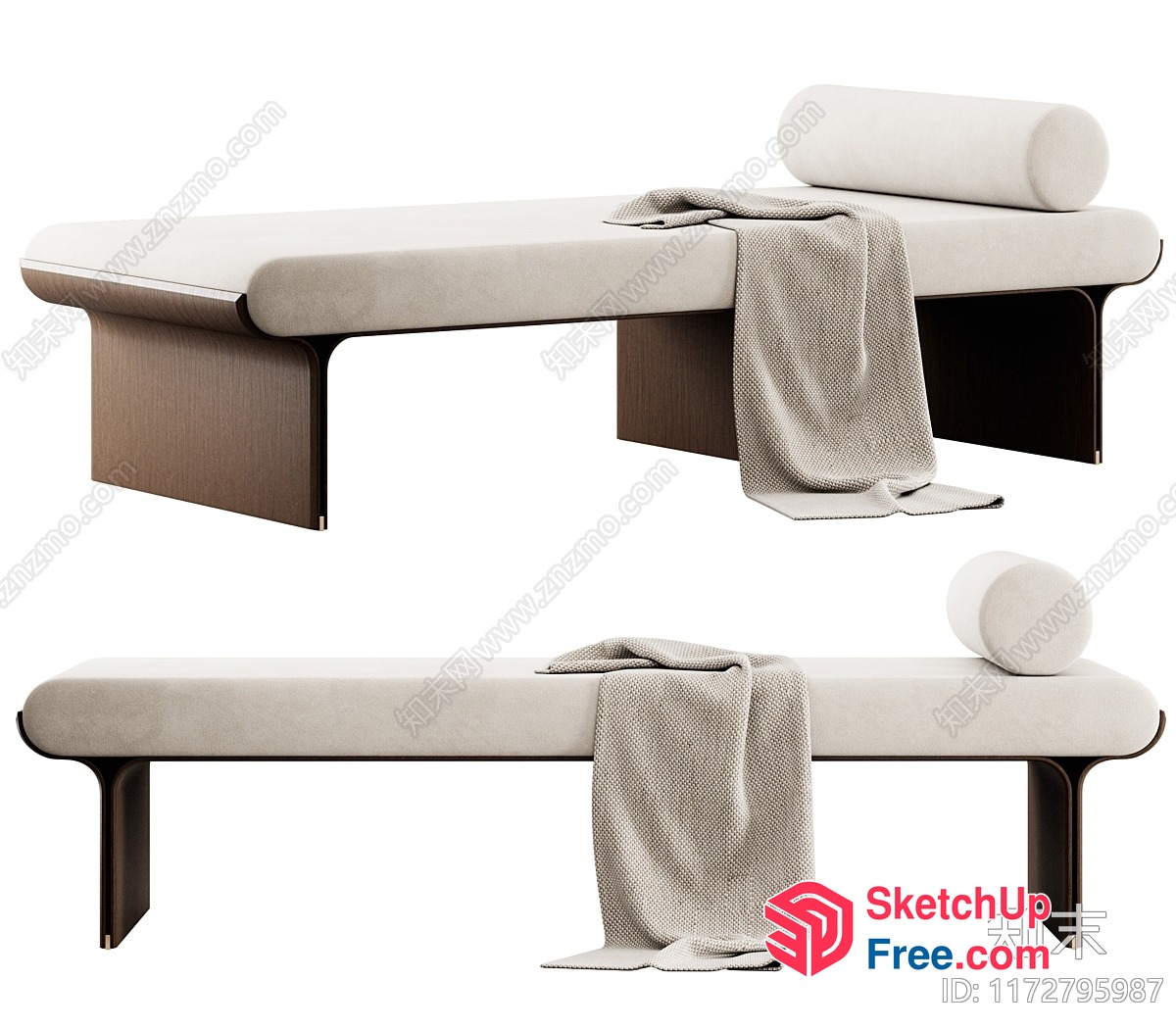 Modern Minimalist Sofa And Coffee Table 3D SketchUp File