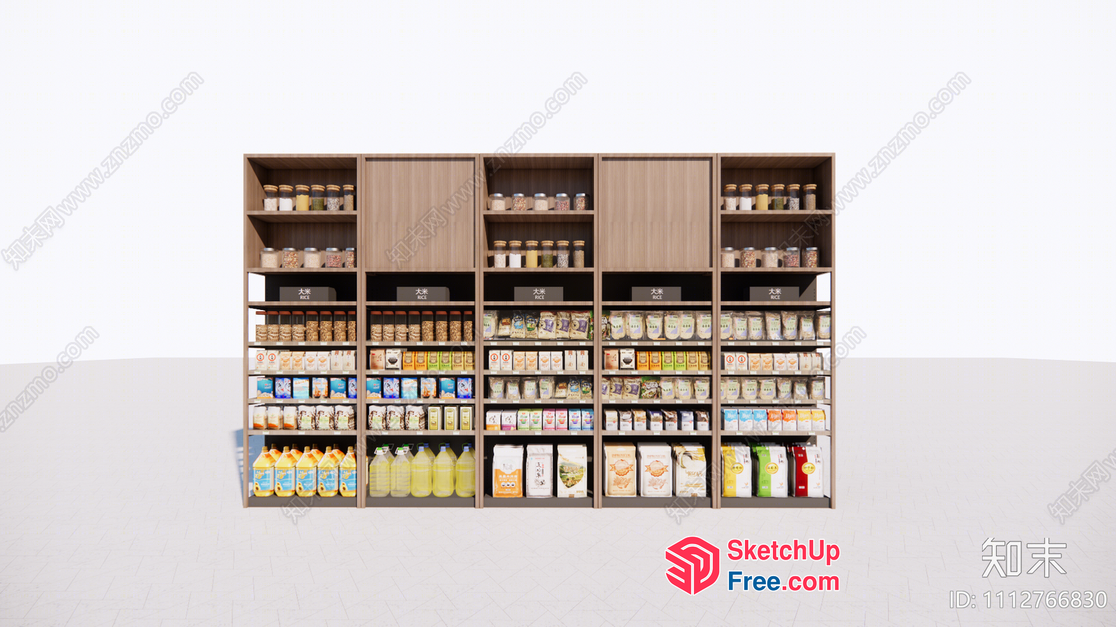 Grocery Store Interior 3D SketchUp File
