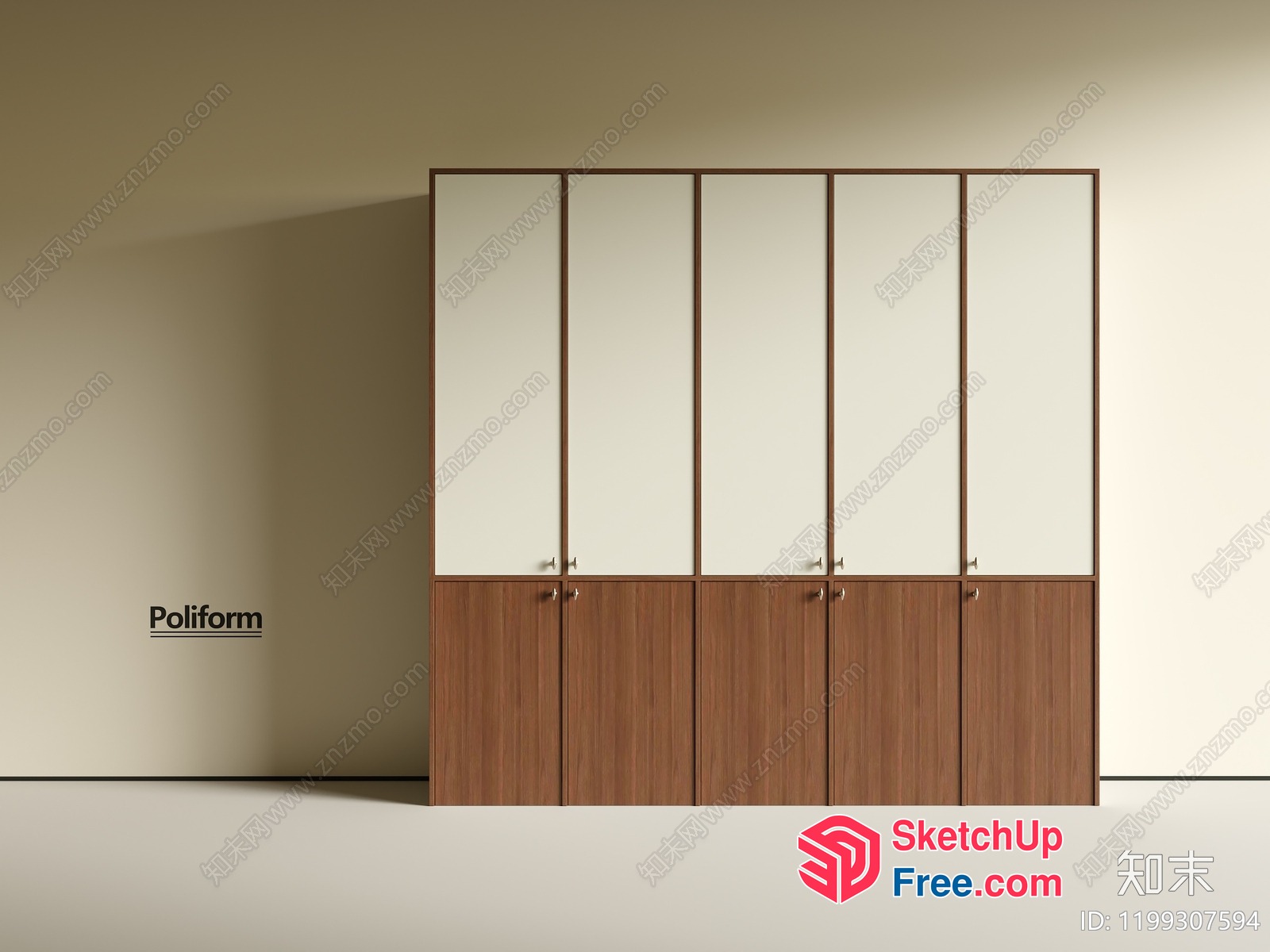 Modern Poliform Cabinet Collection 3D SketchUp File