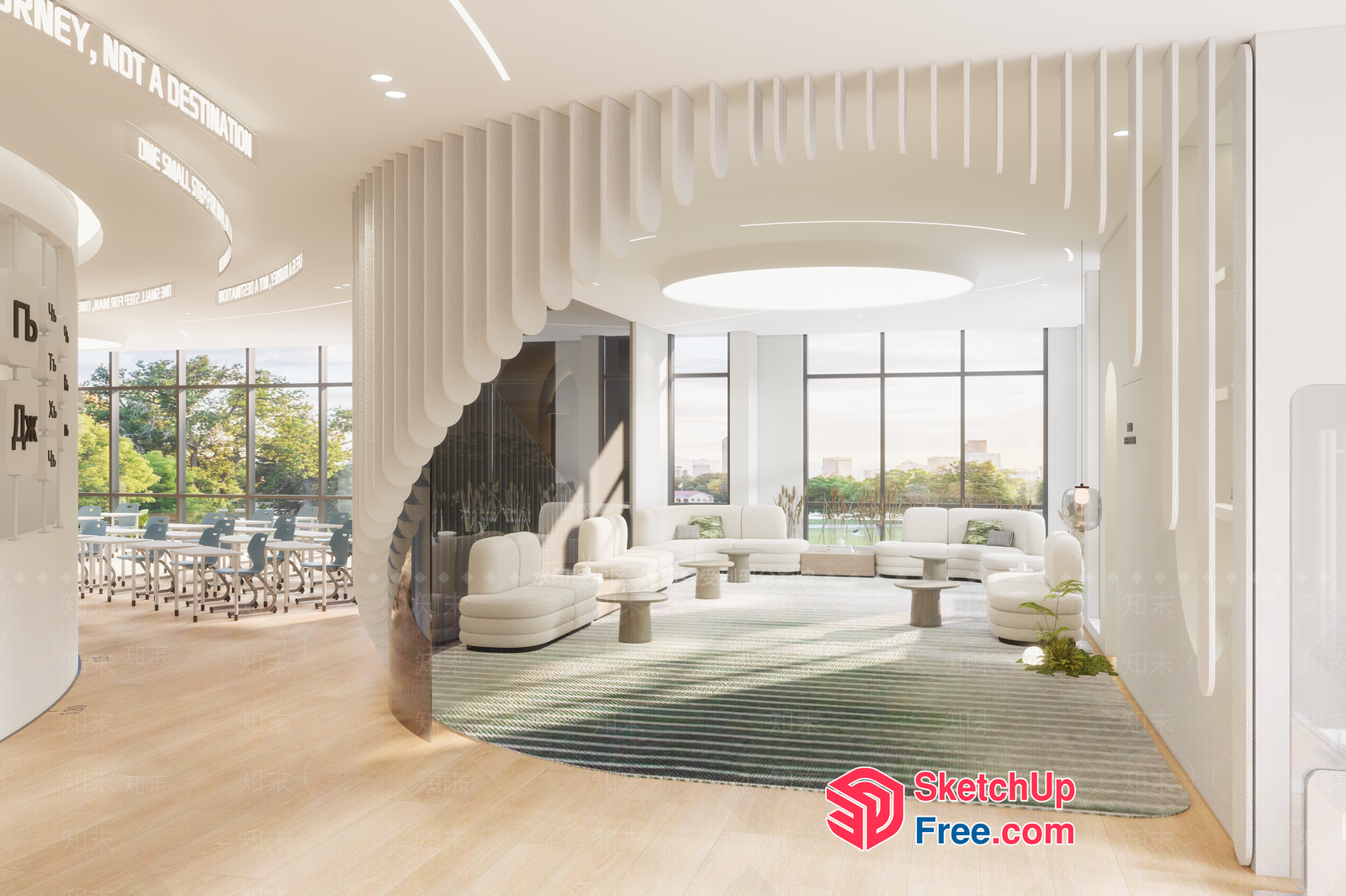 Modern Interior Design With Elegant And Serene Atmosphere 3D SketchUp File
