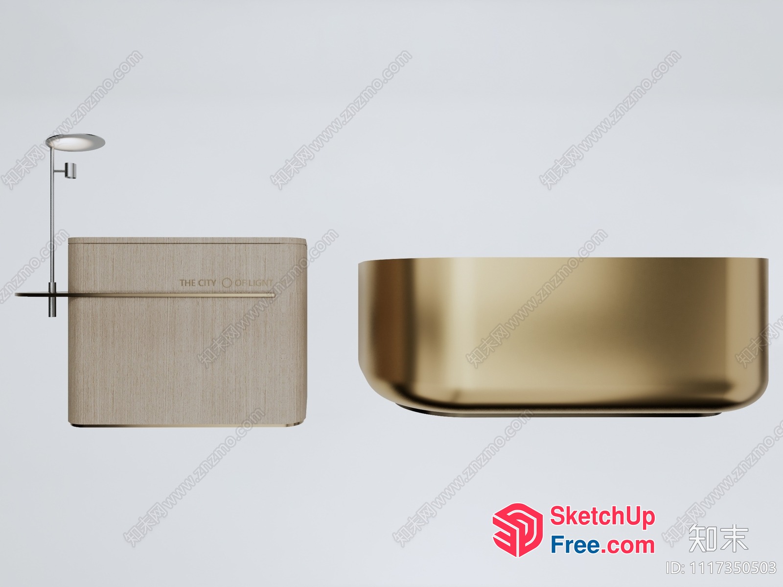 Modern Minimalist Bathroom Decor With Wooden Accent 3D SketchUp File